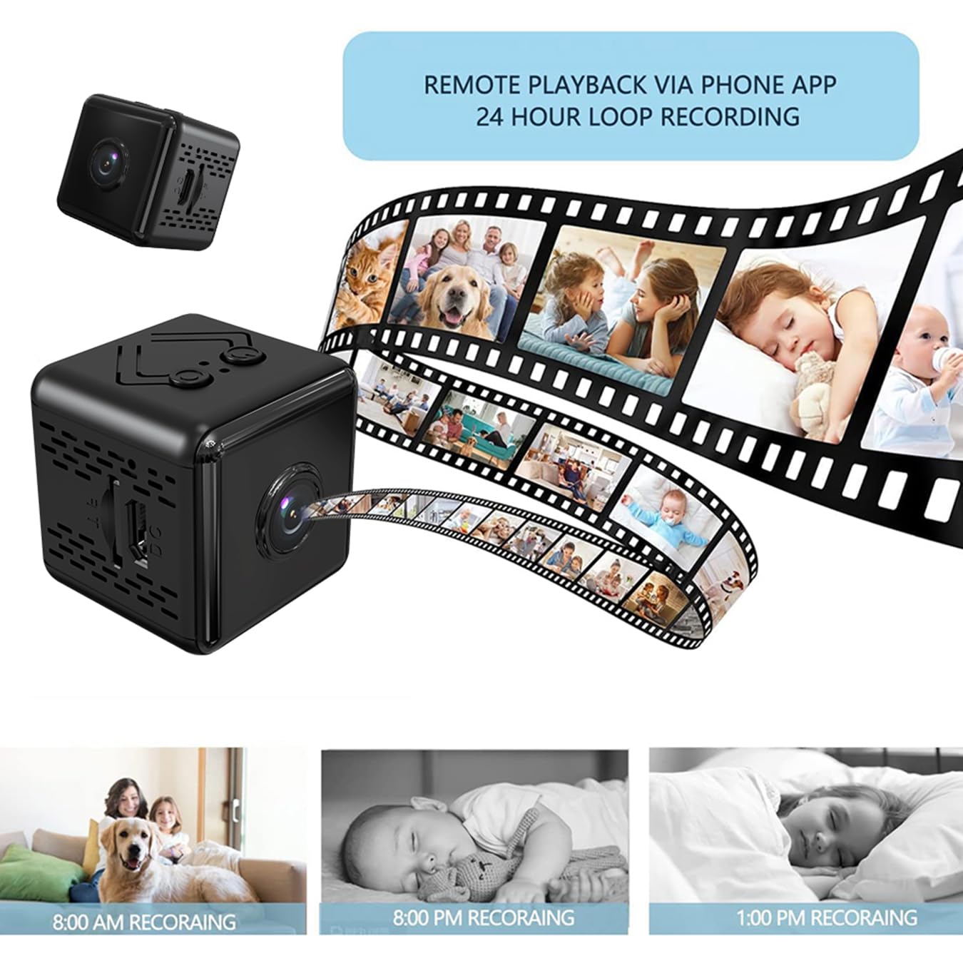 Mini kamera WIFI 4K Full HD domowa kamera bezpieczeństwa noktowizor mikro kamera wykrywanie ruchu wideo zdalny monitor