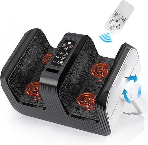 AISZG Shiatsu - Máquina masajeadora de pies, regalos para mamá, mujeres, hombres, cumpleaños, Navidad, con calor rápido y control remoto, masajeador