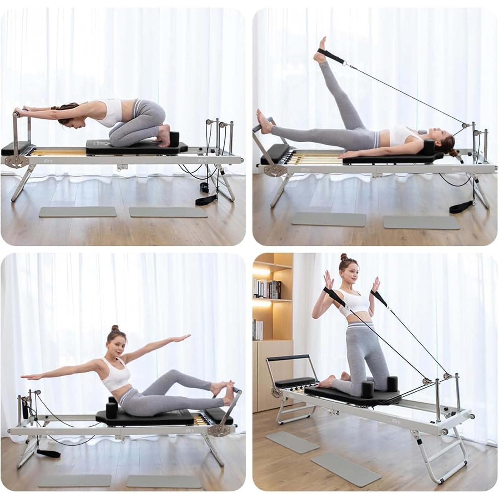 Accessorio Pilates Reformer per Esercizi, Tubo in Lattice, Elasticità Estrema, Adatto per Lettino da Allenamento Yoga in Acciaio Inossidabile Pilates