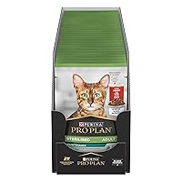 Purina Pro Plan Sterilised Mantainance Cibo Umido per Gatti Sterilizzati Pezzettini in Salsa Manzo