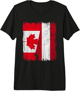 Canada Austria Half Flag Canadian Austrian Heritage Premium Tri-Blend T-Shirt
