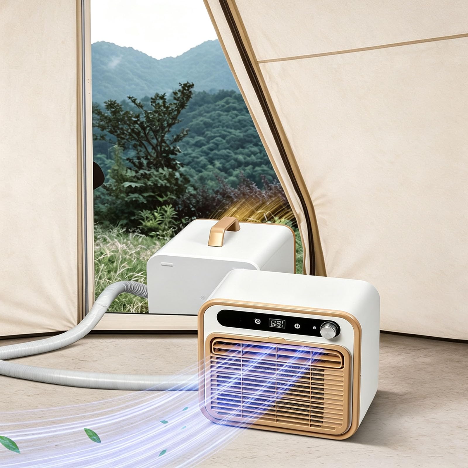 GAENZA Mini Split Portable Air Conditioner Movable AC Installation-Free