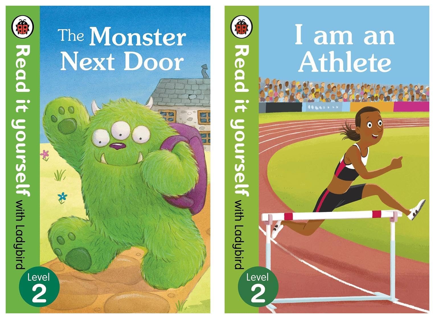 The Monster Next Door - Read it yourself with Ladybird: Level 2 & I am an Athlete – Read It Yourself with Ladybird Level 2 [Hardcover] Ladybird