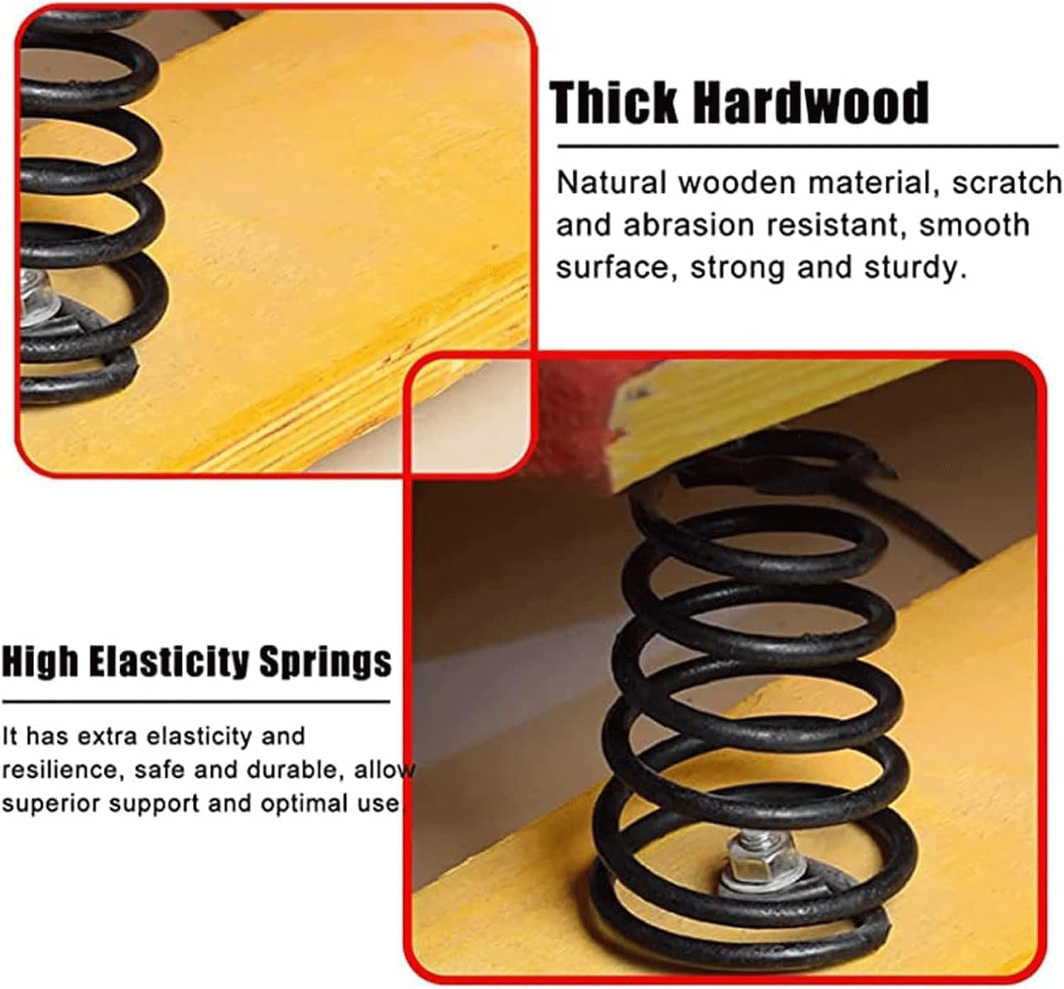 Heavy Gymnastics Springboard, Auxiliary Springboard for Gymnastics and Vault Training, 9 Steel Springs, Suitable for Hardwood Anti Slip Springboard in Gyms, Schools, and Martial Arts Gyms