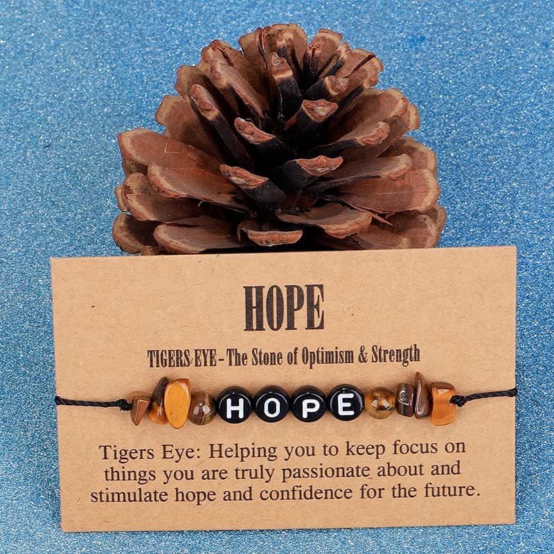 COLORFUL BLING Handmade Healing Chakra Beaded Bracelet with Spiritual Meaningful Card Crystal Natural Stone Strand Bracelet for Women Reiki Yoga Meditation Jewelry Protection Gifts - Image 2