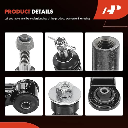 Miniatura 7 de A-Premium Kit de suspensión delantera de 6 piezas, brazo de control inferior, barra estabilizadora, extremo de barra de acoplamiento exterior,