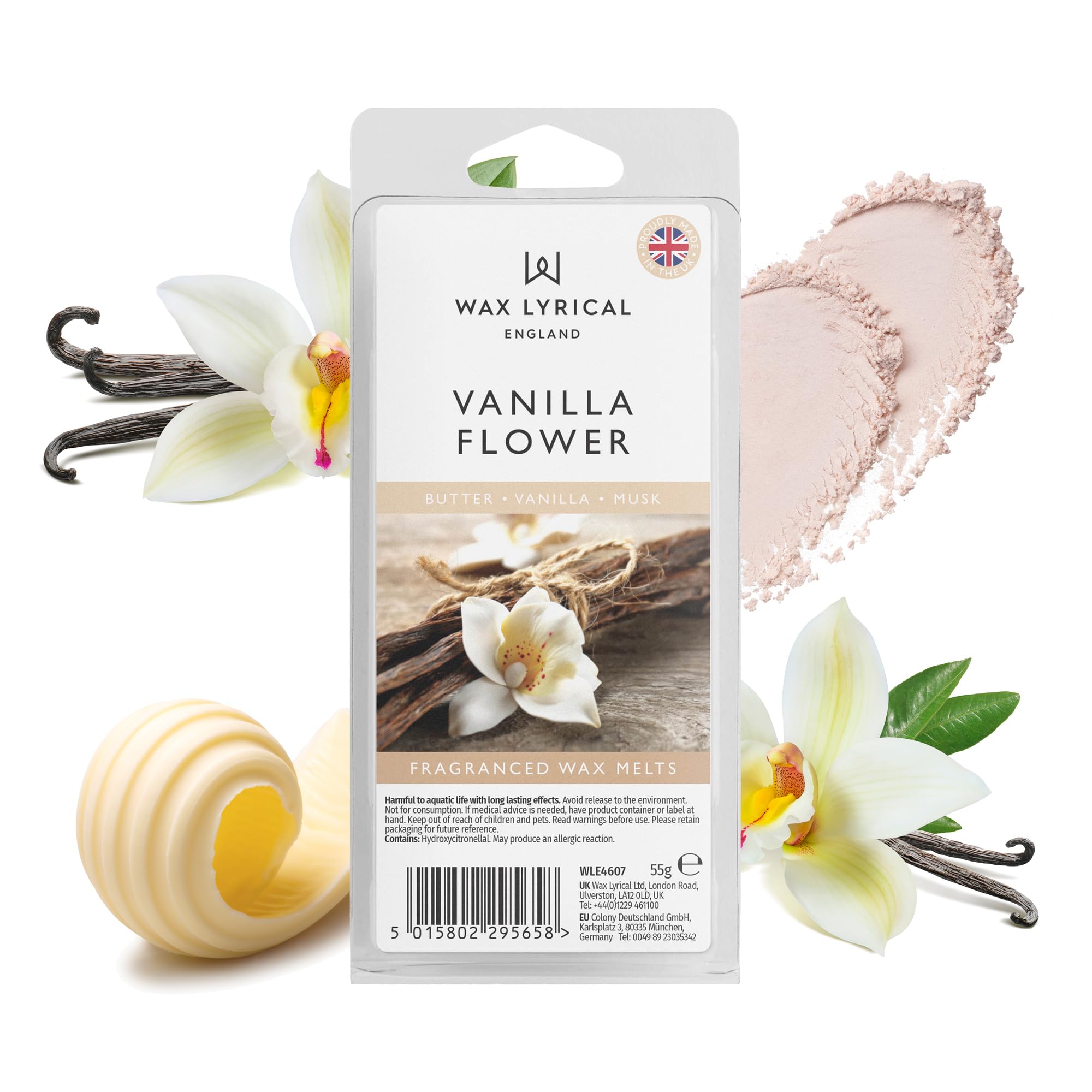 Wax Lyrical Vanilla Flower Wax Melts, Ivory