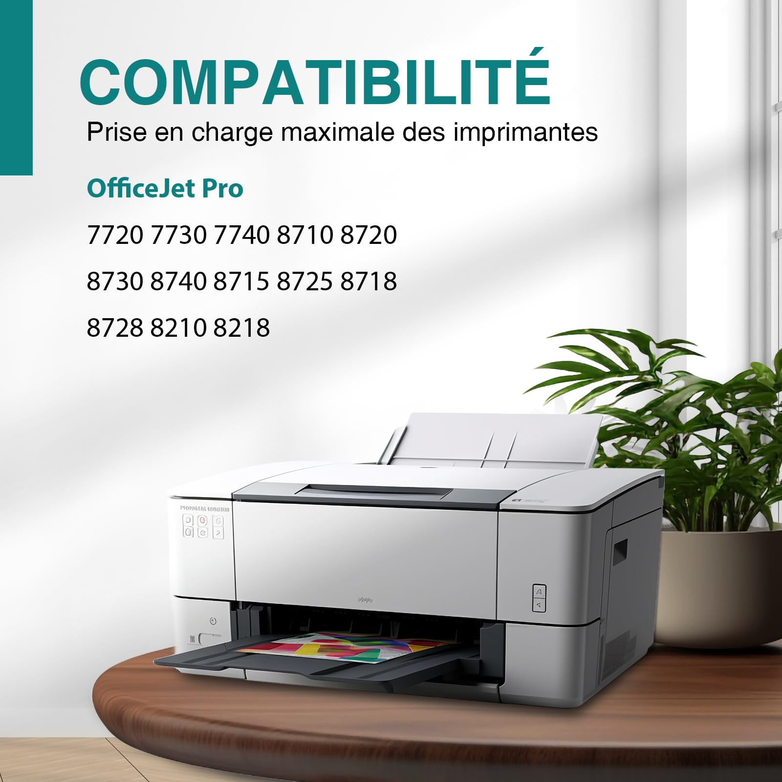 953XL Cartuchos de Tinta Compatible con HP 953XL 953 Cartucho Multipack para HP Officejet Pro 8710 8715 8740 8720 8718 7730 8728 8719 7740 7720 8730 8725 8210 8218 Impresoras (4 Pack) — view 2