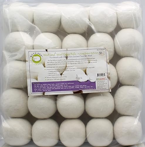 Vista 25 de Wooland Wholesale Bulk Laundry XL Premium - Bolas secadoras de lana 100% de lana orgánica de Nueva Zelanda suavizante de tela natural para pieles