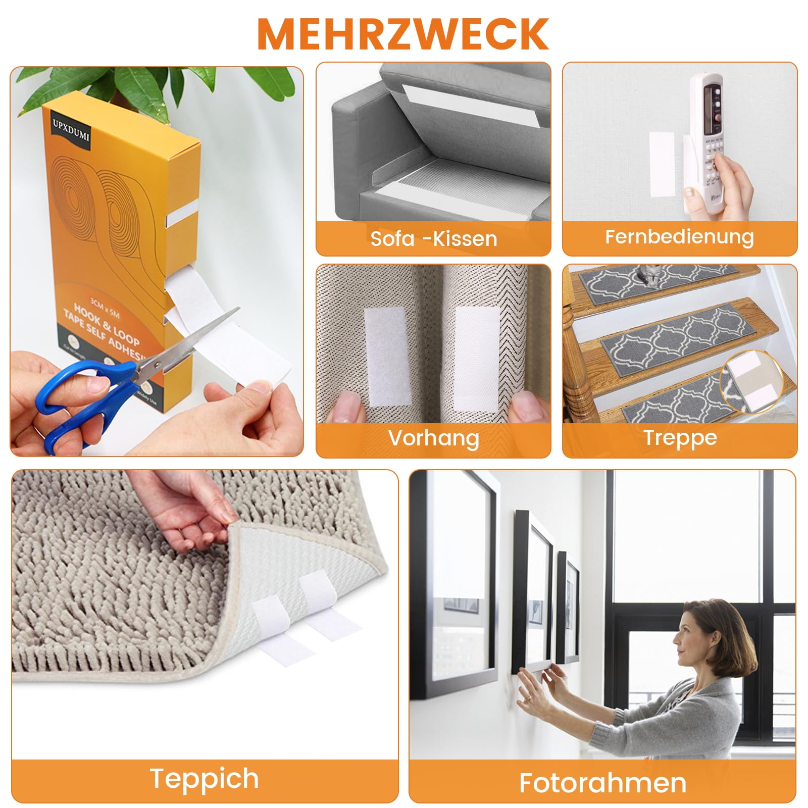 Klettband Selbstklebend 30mm X 5m - Extra Stark Für Innen & Außen