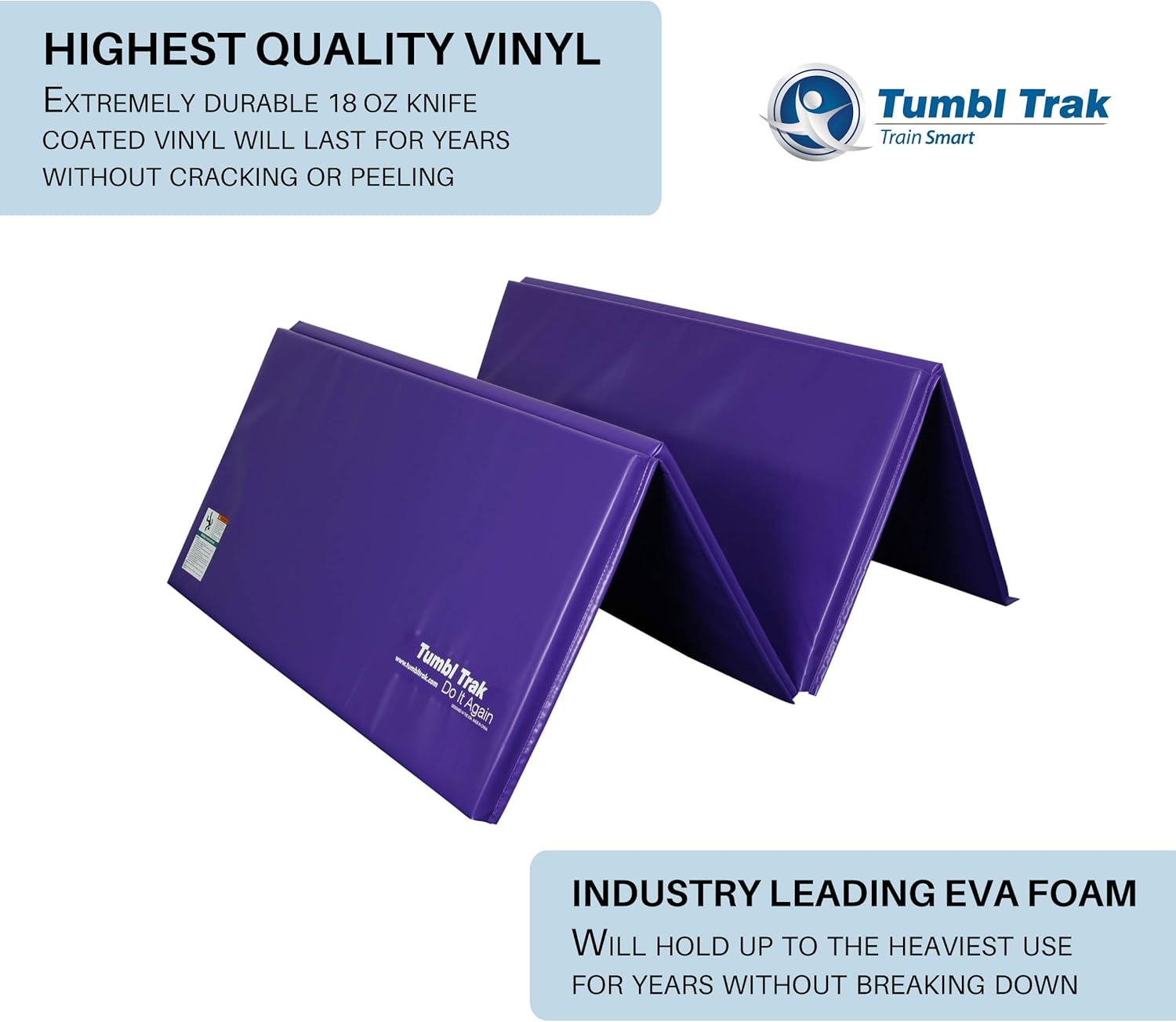 Tumbl Trak Folding Gymnastics Mat, Purple, 4 ft x 6 ft x 1-3/8 in : Gymnastics Tumbling Mats : Sports & Outdoors