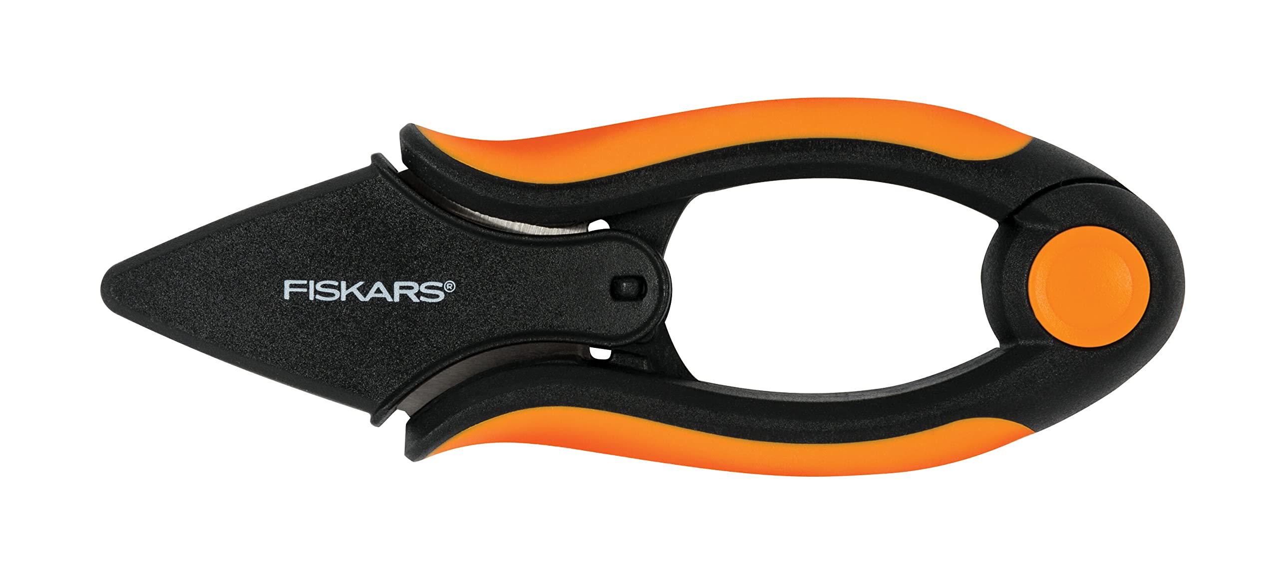 Fiskars Forbici per Erbe Aromatiche, Lunghezza: 12,9 cm, Lame in Acciaio Inossidabile e Impugnatura in Plastica, Nero/Arancione, Solid, SP-220, 1063326