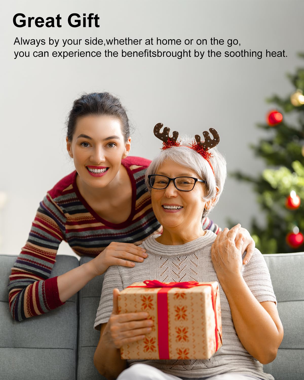 Red Light Therapy Knee Brace, 3D Knee Massager with 5 Brightness and 3 Vibration for Pain Relief, 660nm&850nm Near Infrared Light Therapy Brace, Gifts for Woman Man Elder, Rechargeable Knee Wrap - Image 7