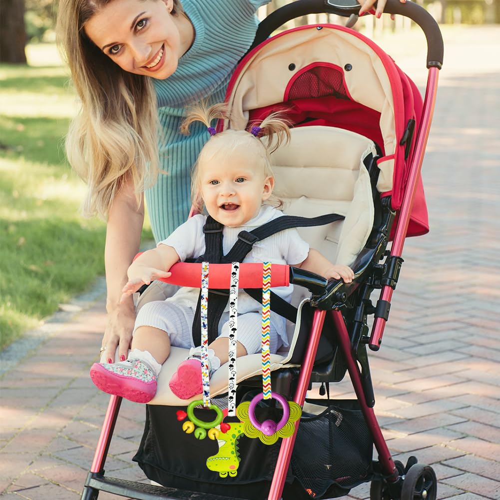 Cordino Per Passeggino, 6 Pezzi Guinzaglio Per Cinturino Giocattolo Per Bambini Cordino Baby Toy Strap Cinturino Per Passeggino Regolabile Regolabili Per Passeggini, Seggioloni
