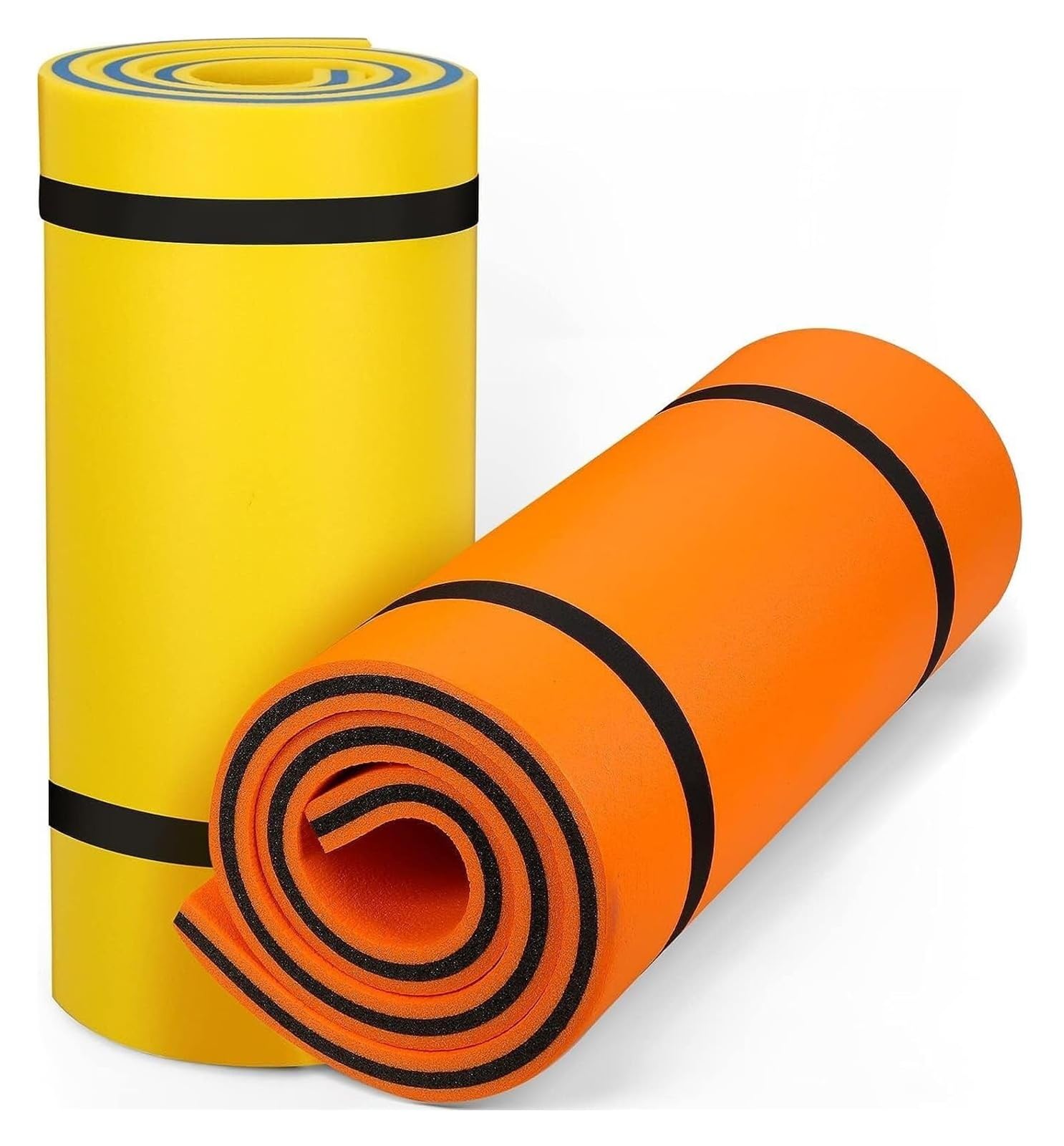 Tappetino galleggiante per piscina, Amaca con materassino in schiuma for il nuoto, materassino spesso for piscina for adulti, lago, mare(Orange)