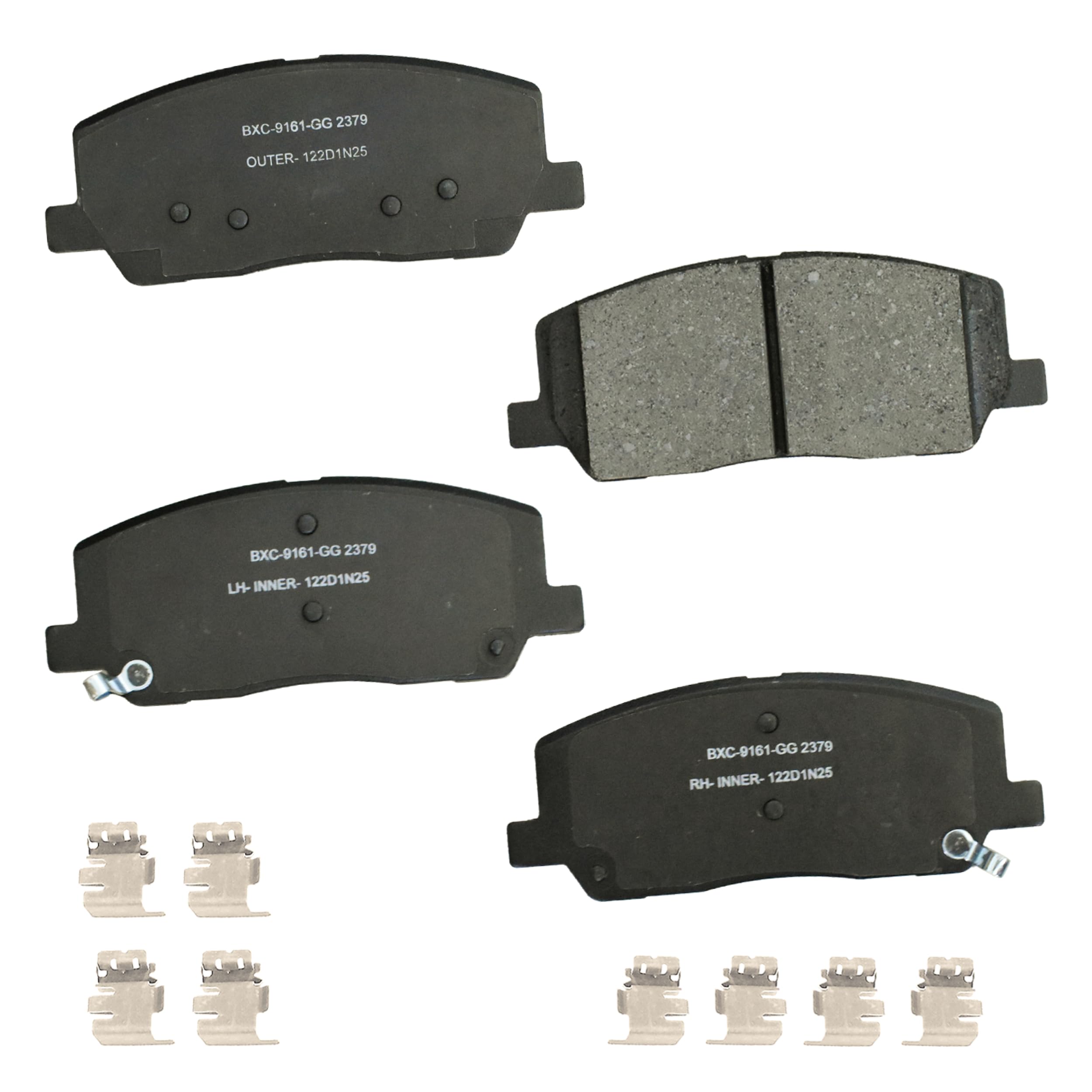 Bendix Premium SBC2379 Ceramic Front Brake Pads for Genesis GV80 2024-2021