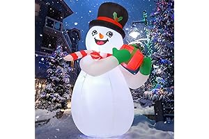 Inflatable Snowman with Box for Christmas Decor