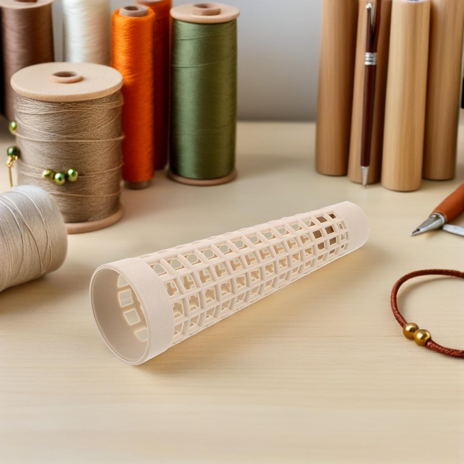 20 Coni di Filato Conici: Tubi di Lana di plastica per l'avvolgimento del Filo, Bobine Tessili per Ricamo Artigianale - Progetti Fai da Te, Accessori per Macchine da Cucire