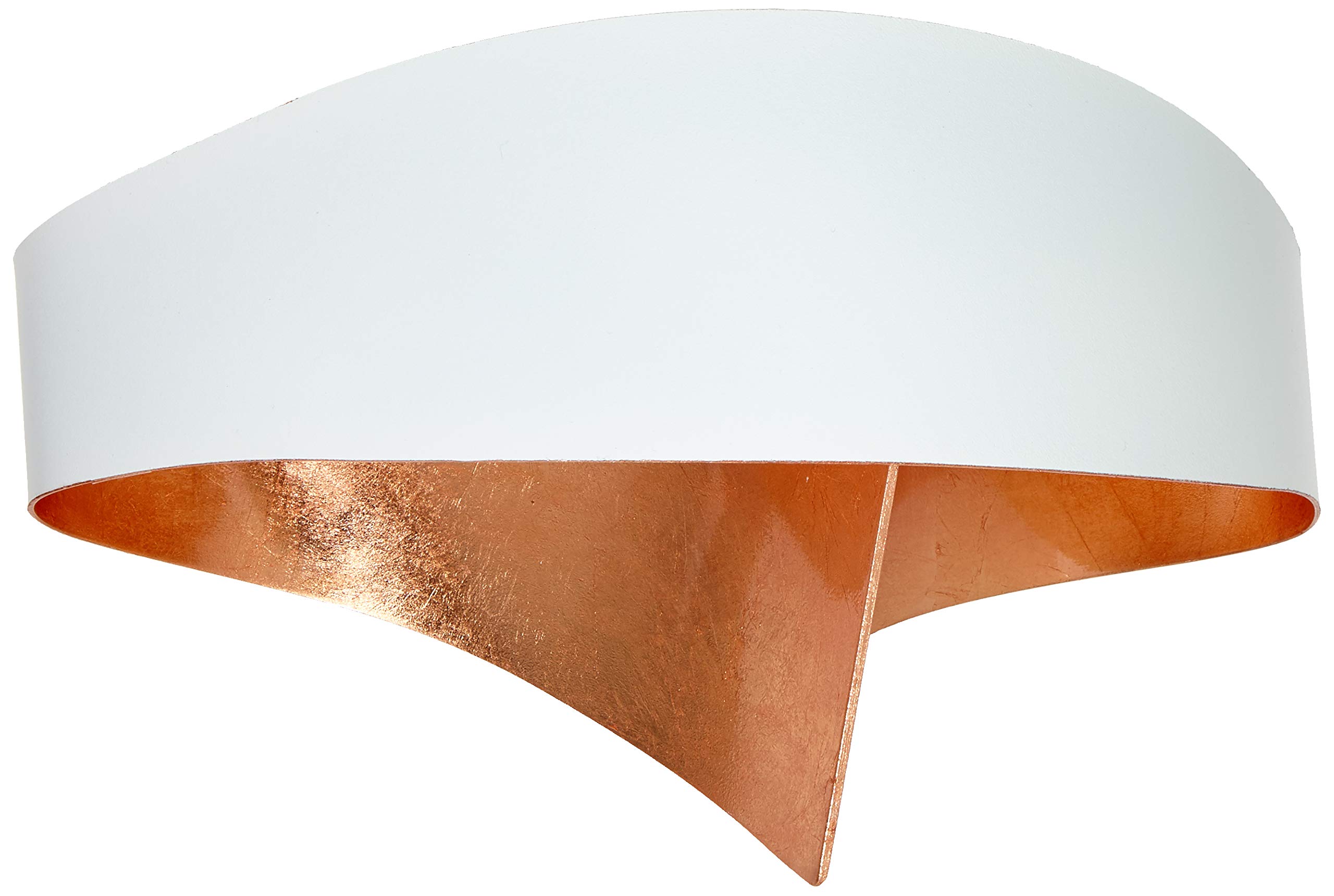 SELENESelene Scudo Wall Light 33 W, White with Copper Leaf