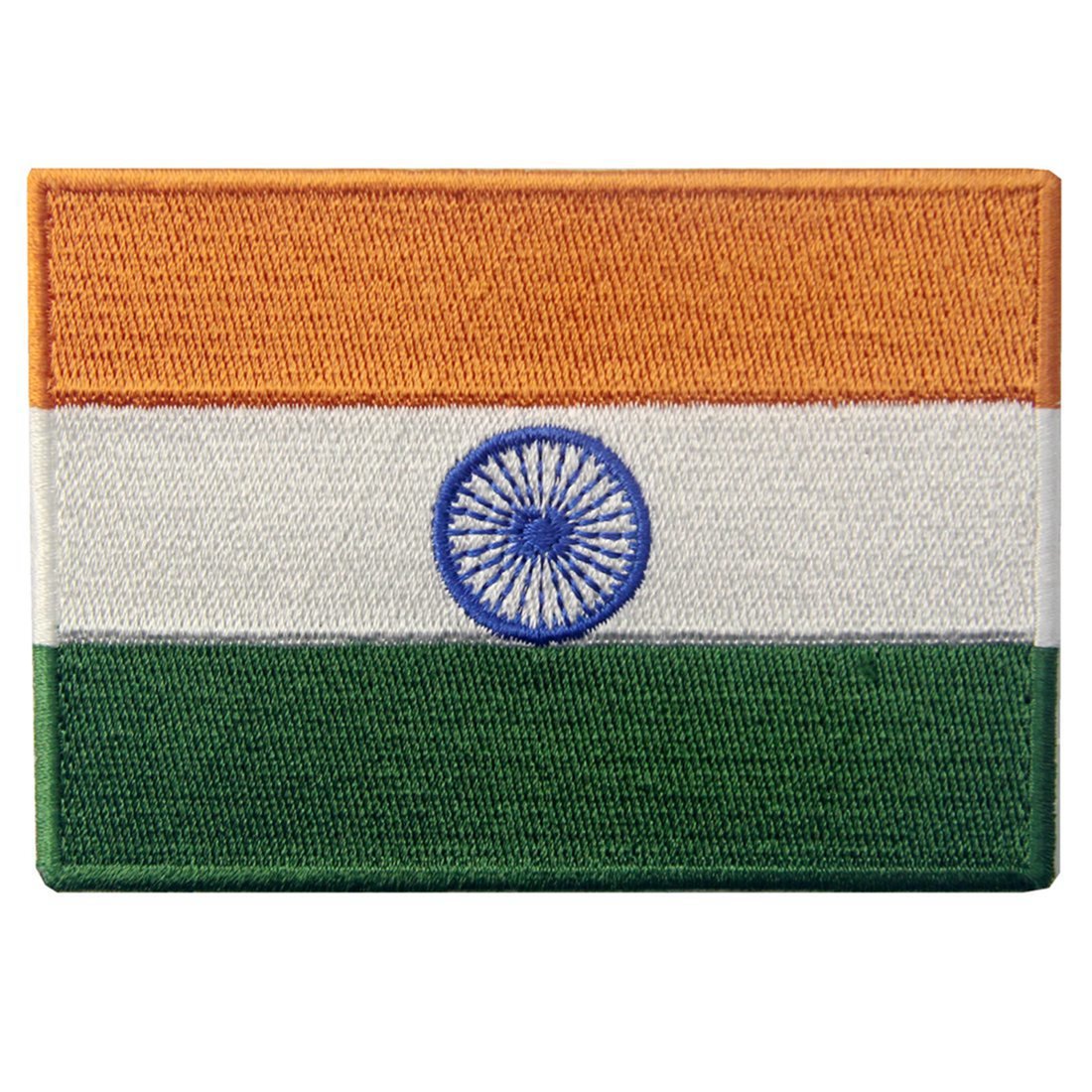 India Flag Embroidered Emblem Indian Iron On Sew On National Patch