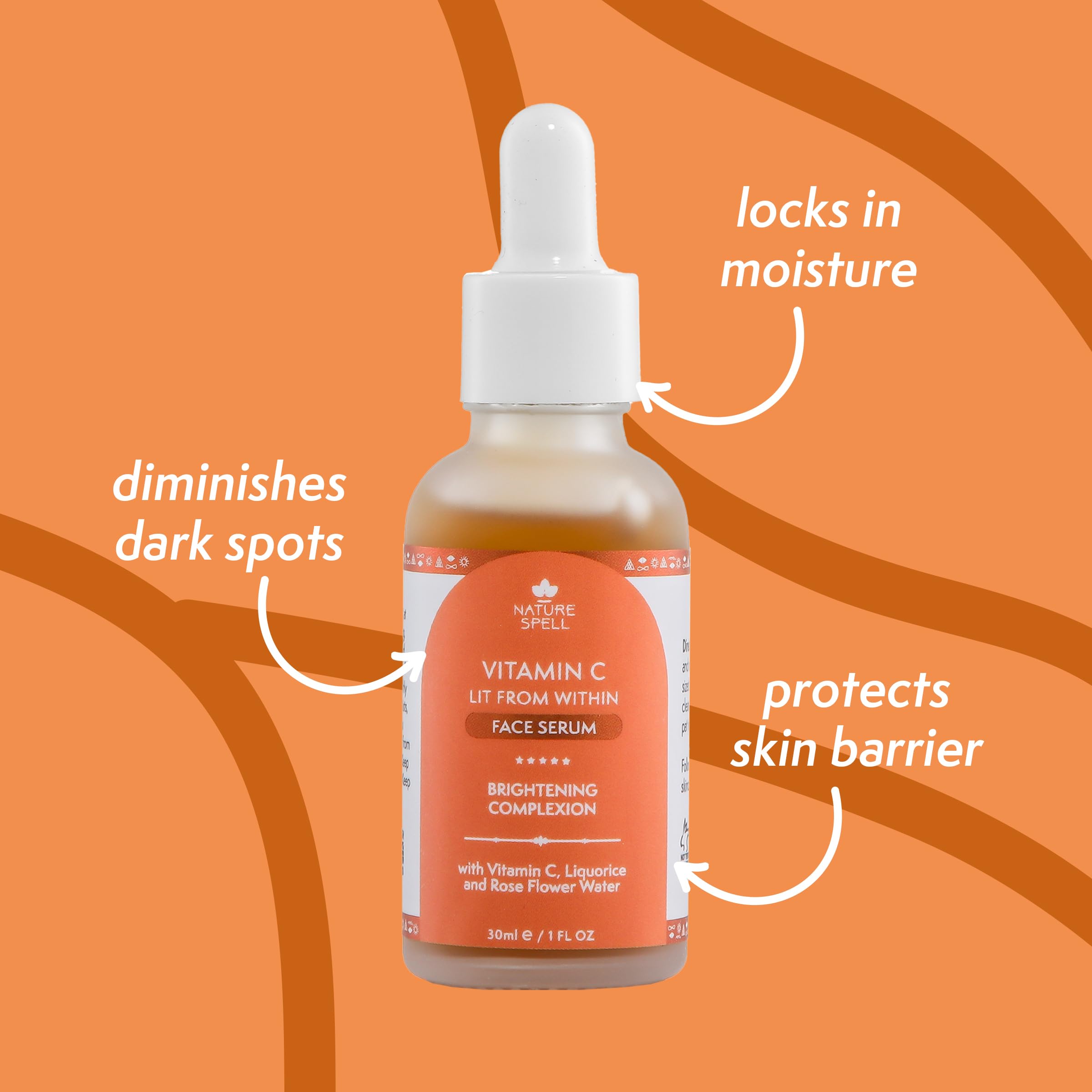 Nature Spell Supreme Serum Skincare Trio, Brightening Vitamin C, Hyaluronic Acid & Dark Circle Under Eye Corrector, 3 x 30ml - Image 3