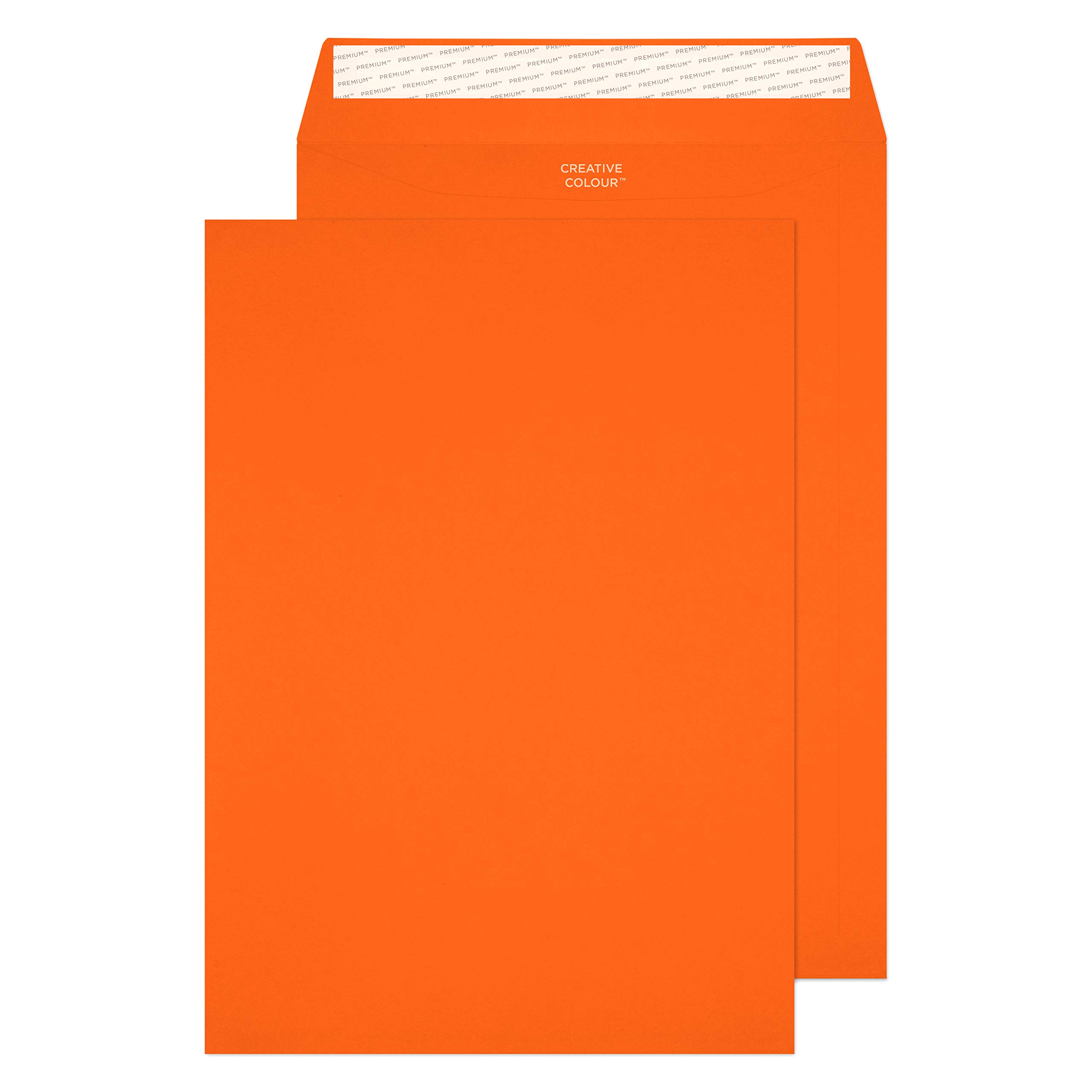 Blake Creative Colour C4 229 x 324 mm 120 gsm Peel & Seal Pocket Envelopes (405P) Pumpkin Orange - Pack of 250 โ image 1