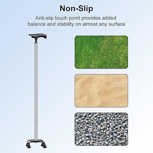 Miniatura 5 de 16pcs 12" Quad Cane Tips Negro