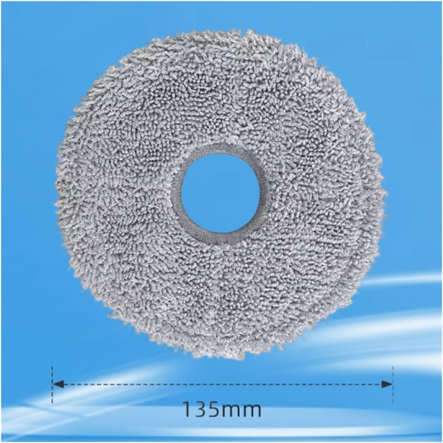 Vacuum Cleaner Accessories Round Mop Cloth. Compatible for Mijia Omni 1S、Omni 2、3s、m30、X10+、X10 Plus、X20 +、X20 Plus(16pcs)