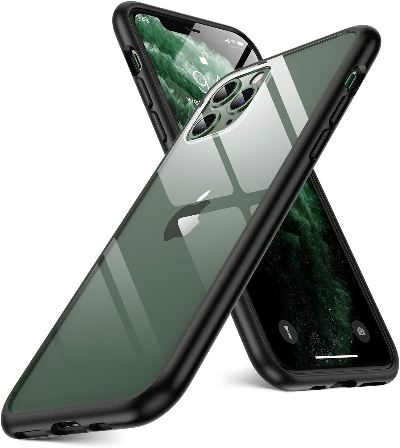 Humixx iPhone 11 Pro Case, Super 1.5-Meter Drop Protection [5 FT Military Grade Drop Tested] Protective Transparent Clear Case for Apple iPhone 11 Pro 5.8" with Shockproof Soft Black Bumper