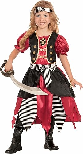Forum Novelties Disfraz de princesa Buccaneer para niñas, talla S