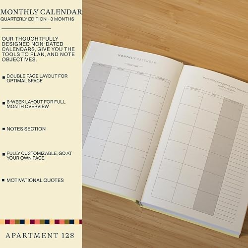 Miniatura 8 de Agenda de 90 días para productividad  Cuaderno de diario  Organizadores mensuales, semanales, diarios  Lista de tareas y gestión del tiempo