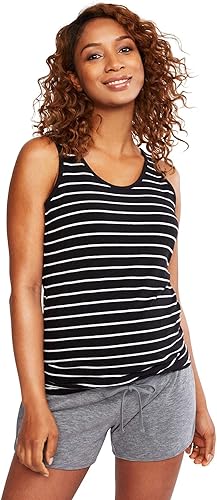 Motherhood Maternity Pantalón corto de maternidad con cintura al bajo vientre de felpa