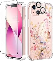 Vista 94 de GVIEWIN - Funda para iPhone 11 con protector de pantalla + protector de lente de cámara, cubierta protectora transparente suave de poliuretano