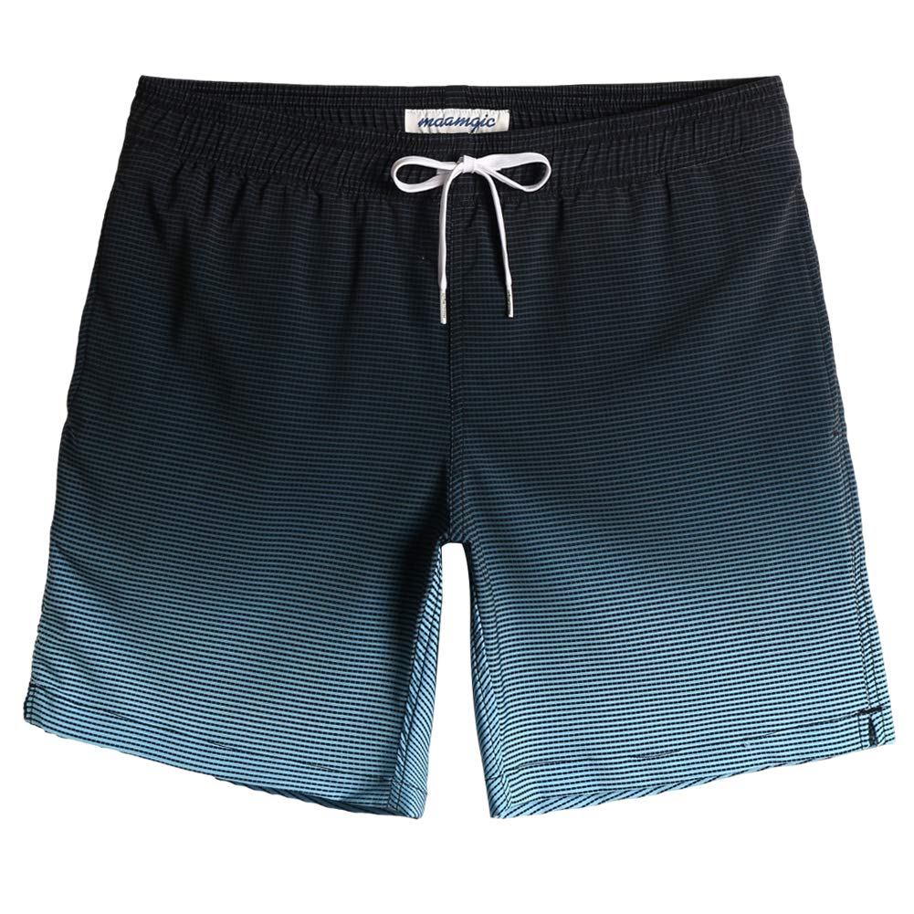maamgic 7" Bañador Elastico Hombre de Natación Estiramiento de 4 vías Secado Rápido Interior de Malla Traje de Baño Deportivos 4-Way Stretch