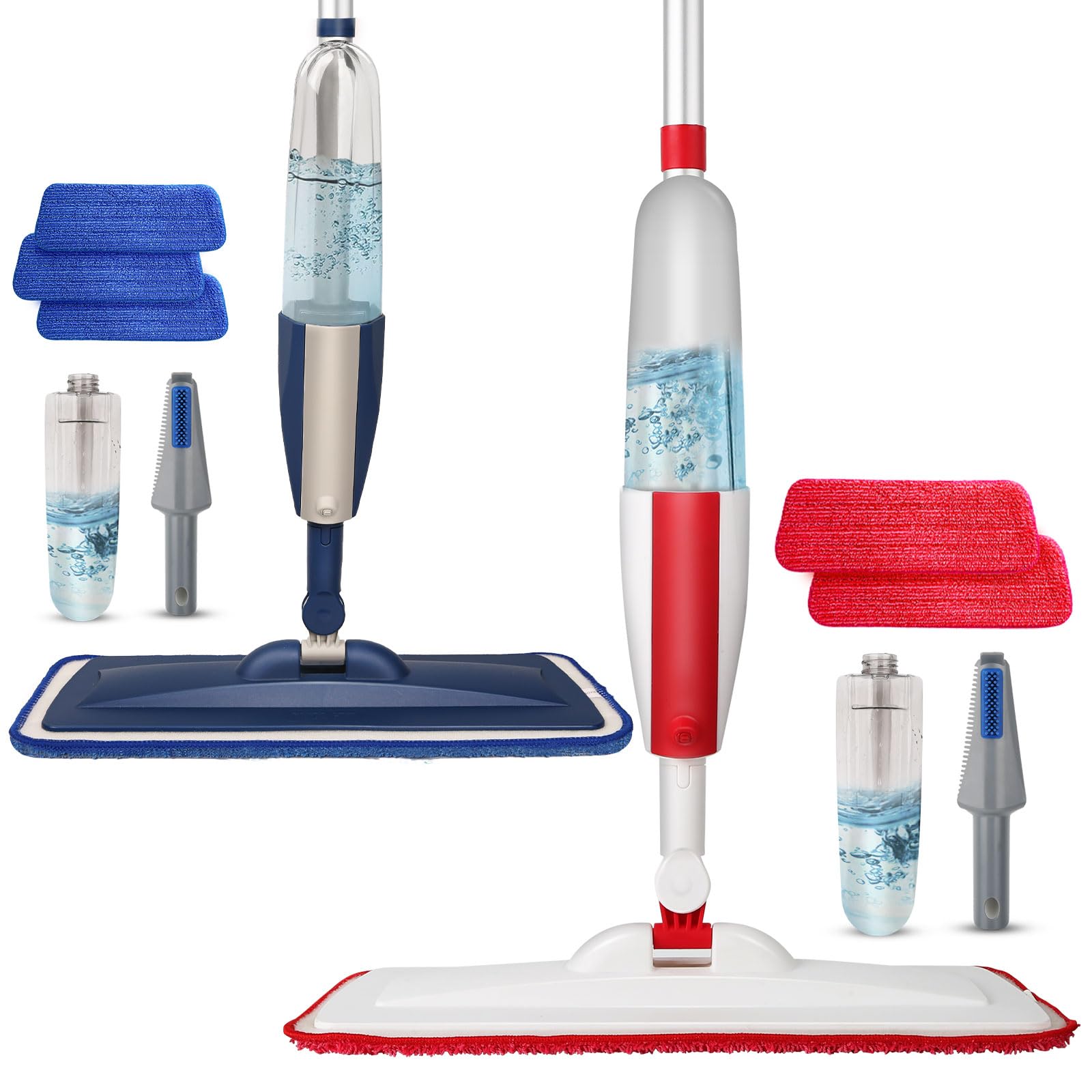 Spray Mop for Floor Cleaning, 2 Pack with Refillable Bottles &amp; Pads