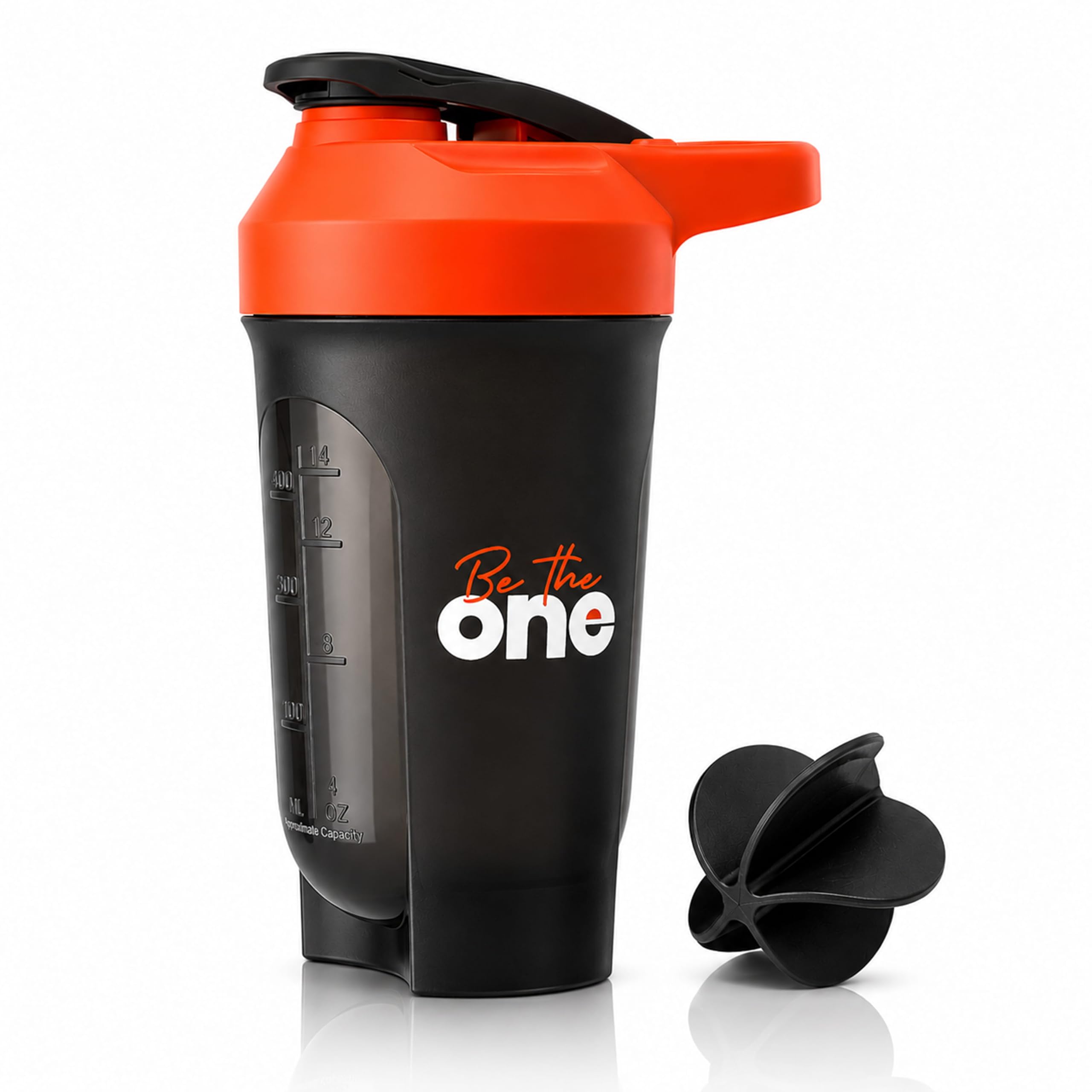 AS-IT-IS One Shaker - 400 ml, Leak Proof, BPA Free, Food Grade Plastic, | with Measurement, Easy to Carry for Protein Shakes, Supplements & Fitness Drinks, for Lump-free Shakes with Mixer Ball-image-20