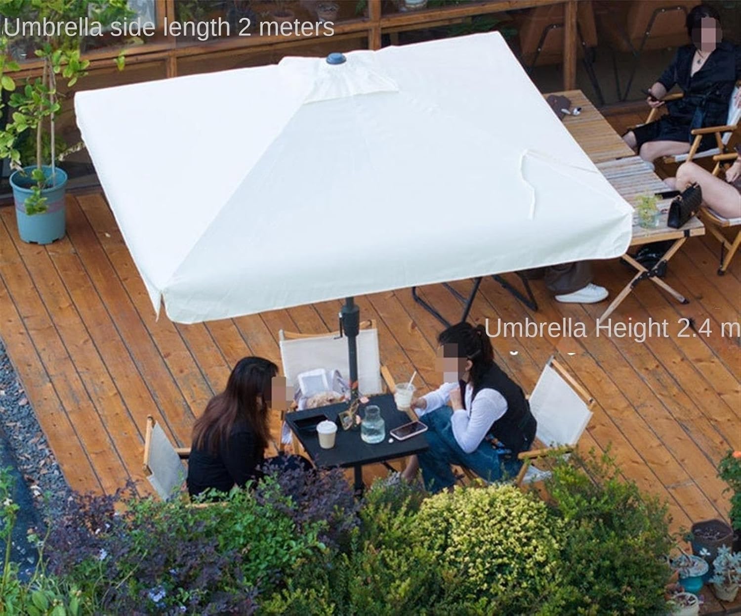 Outdoor Parasol Outdoor Table Umbrella Patio Umbrella for Garden Deck Backyard Without Base Patio Garden Umbrella