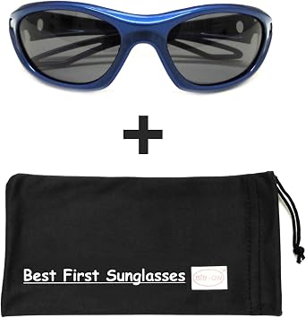BIB-ON Sporty Shades- Toddler's First Sunglasses for Ages 2 and 3 Years