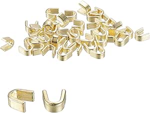 30 Sets Zipper Slider Retainers, #5 Top Stoppers & Bottom Stops For Bags Coats Jackets Bronze Tone
