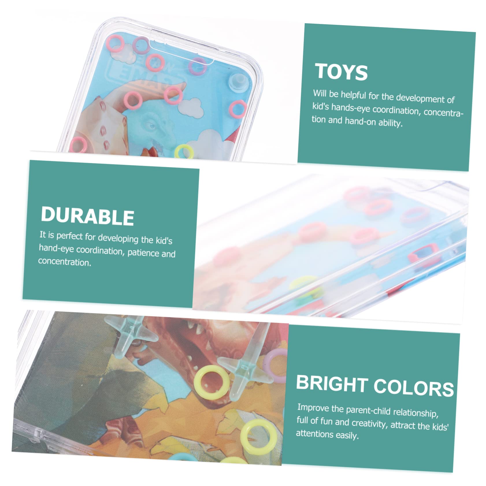 ERINGOGO Jeu d'eau Portable 2 Pièces Anneaux et Jouet d'eau pour Garçon et Filles