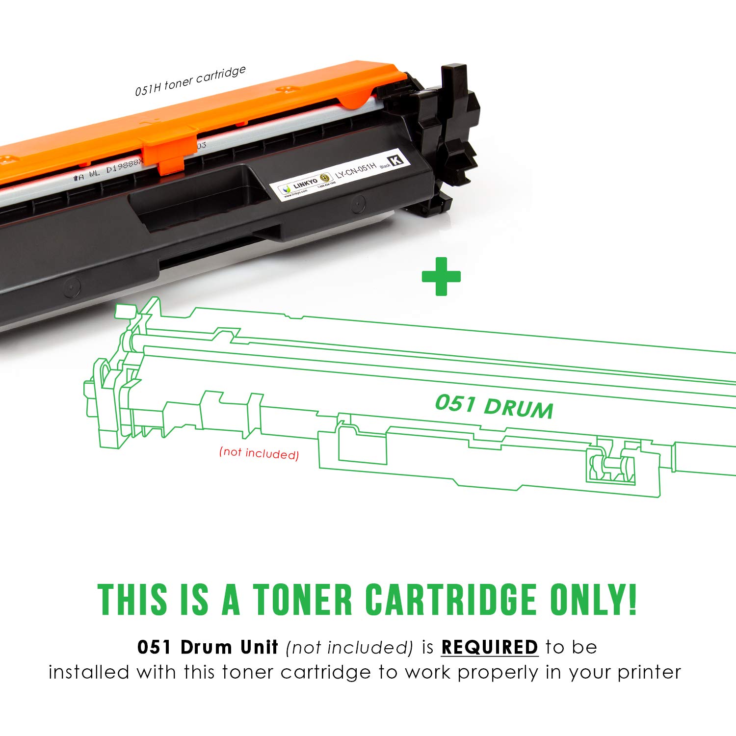 Amazon.co.jp：LINKYO 互換トナーカートリッジ 交換用 Canon 051H 051