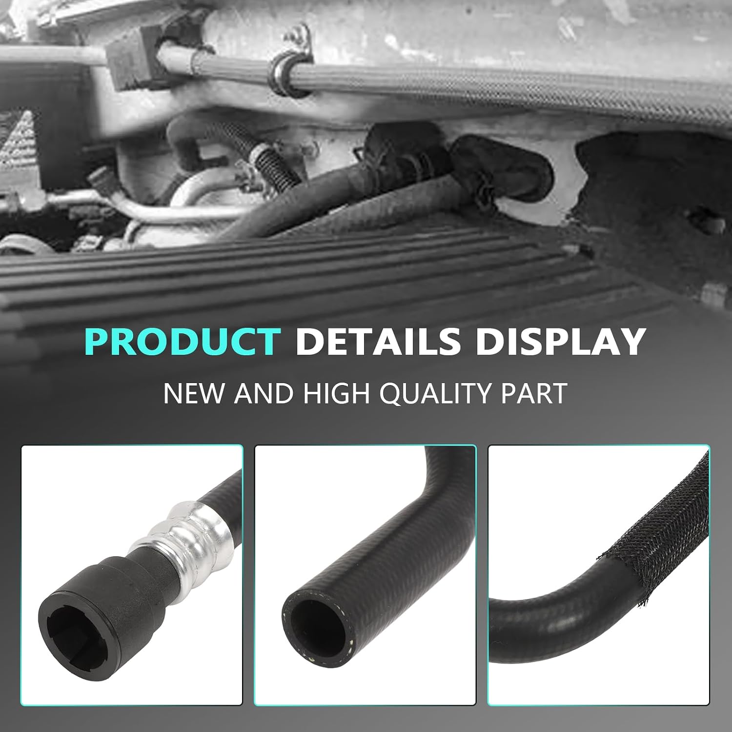 2PCS HVAC Heater Hose (Entrance + Exit) fits Silverado 1500 2014-2019 Sierra 1500 2014-2019 Replace 626-755, 23126442