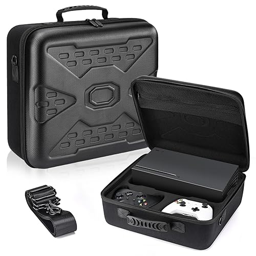 Keten X-box Series X Carrying Case with Hard Shell, Protective Travel bag for X-box Series X Console, Controllers, Cables and Other Accessories,