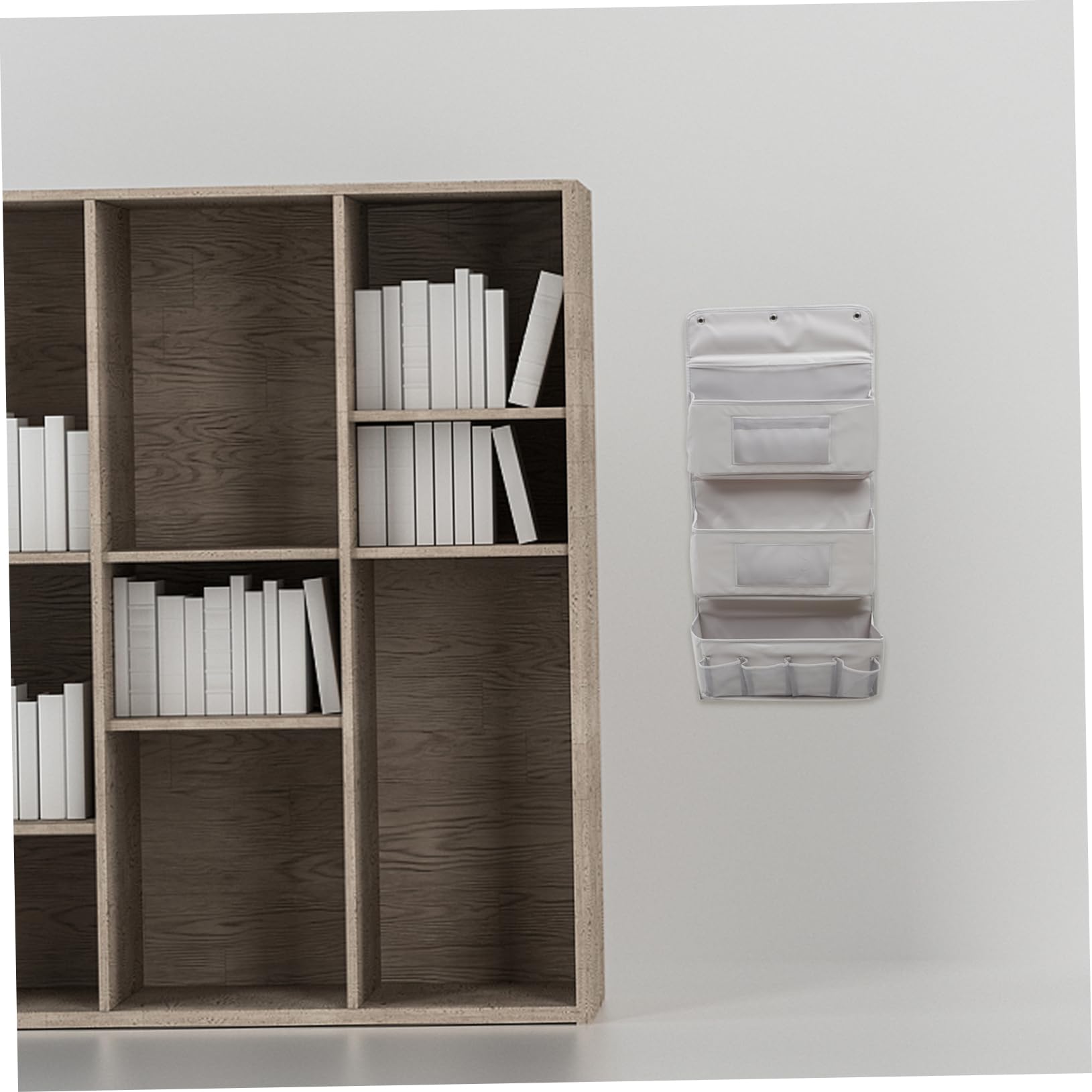 Organizer da Appendere alla Porta in Poliestere, 3 Livelli, Pieghevole, Tasche Portaoggetti da Parete per Casa e Studio