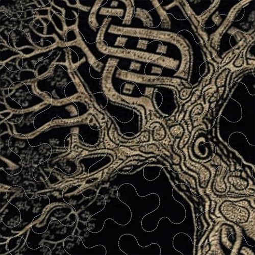 Vista 22 de Juego de ropa de cama con diseño de árbol de la vida, 3 piezas, multicolor, suave