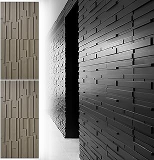 Large 3D Wood Grain Wall Panels 23.6"×47.2" - Waterproof PU Decorative Cladding, Interior Exterior(Curry,2pcs)