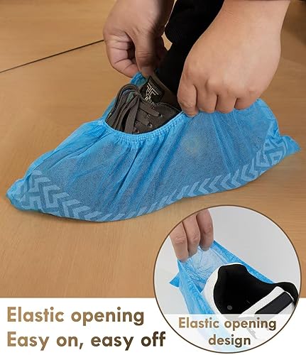 Miniatura 10 de Dclobtop Fundas de zapatos desechables, duraderas y reciclables antideslizantes para fundas de zapatos, fundas de pies para zapatos desechables,