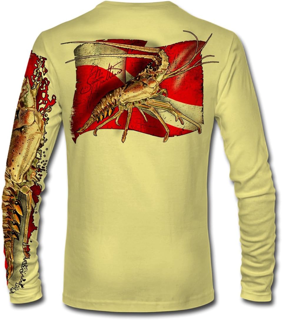 High Performance Lobster Dive Flag UPF 50+ Fishing Shirt (JM003)