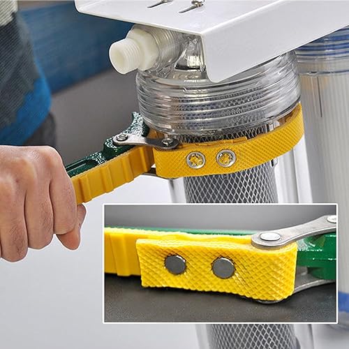 Miniatura 5 de Llave de correa de cinturón de 9 pulgadas/8.661 in antideslizante multiusos de 20 pulgadas/20.079 in de longitud ajustable para correa de cinturón