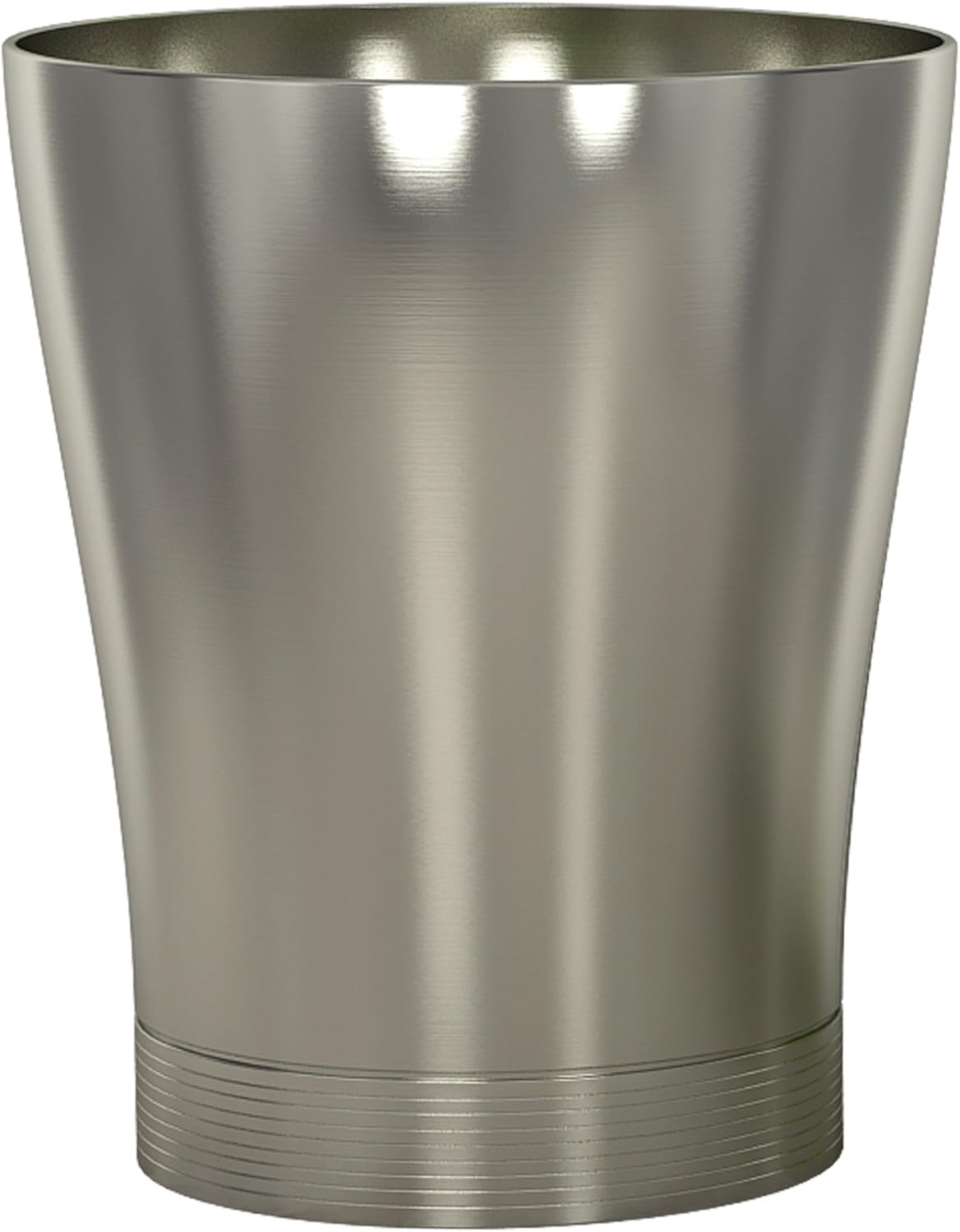 nu steel Special Metal Trash Can Wastebasket, Garbage Container Bin for Bathrooms, Powder Rooms, Kitchens, Home Offices -Pewter Finish